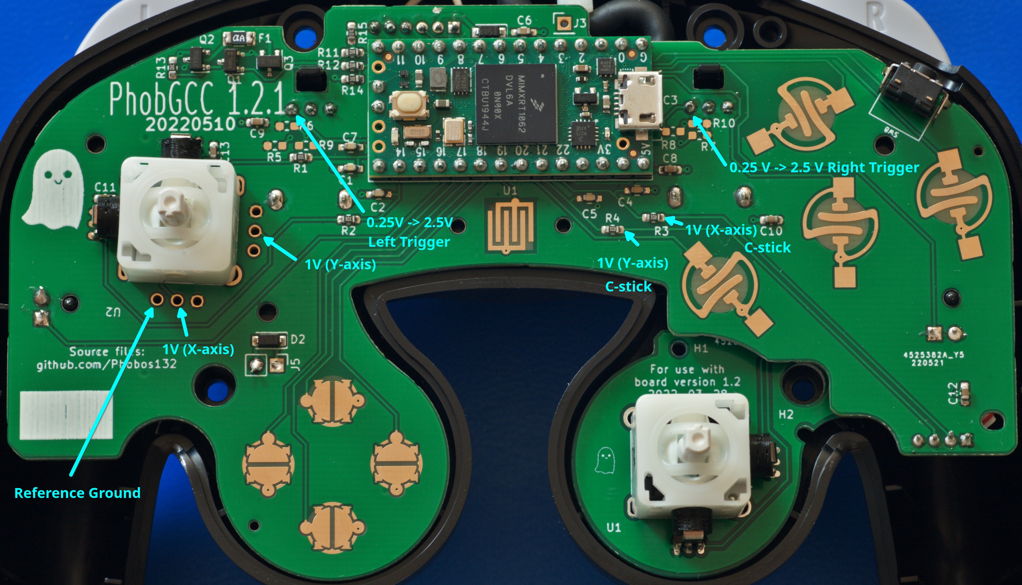 Sensor output voltages