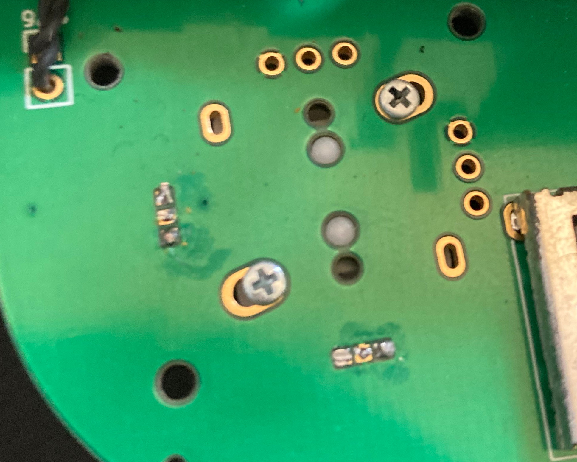 Bad solder joint